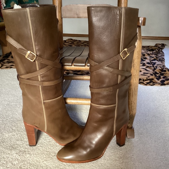 Vintage Charles Jourdan Paris Leather Boots